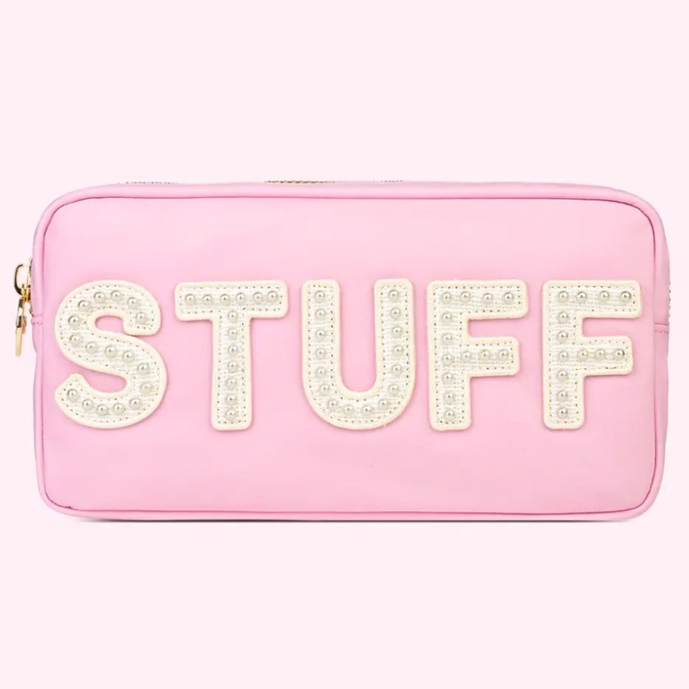 Nwt Stoney Clover Lane Stuff Small Pouch Flamingo Pink